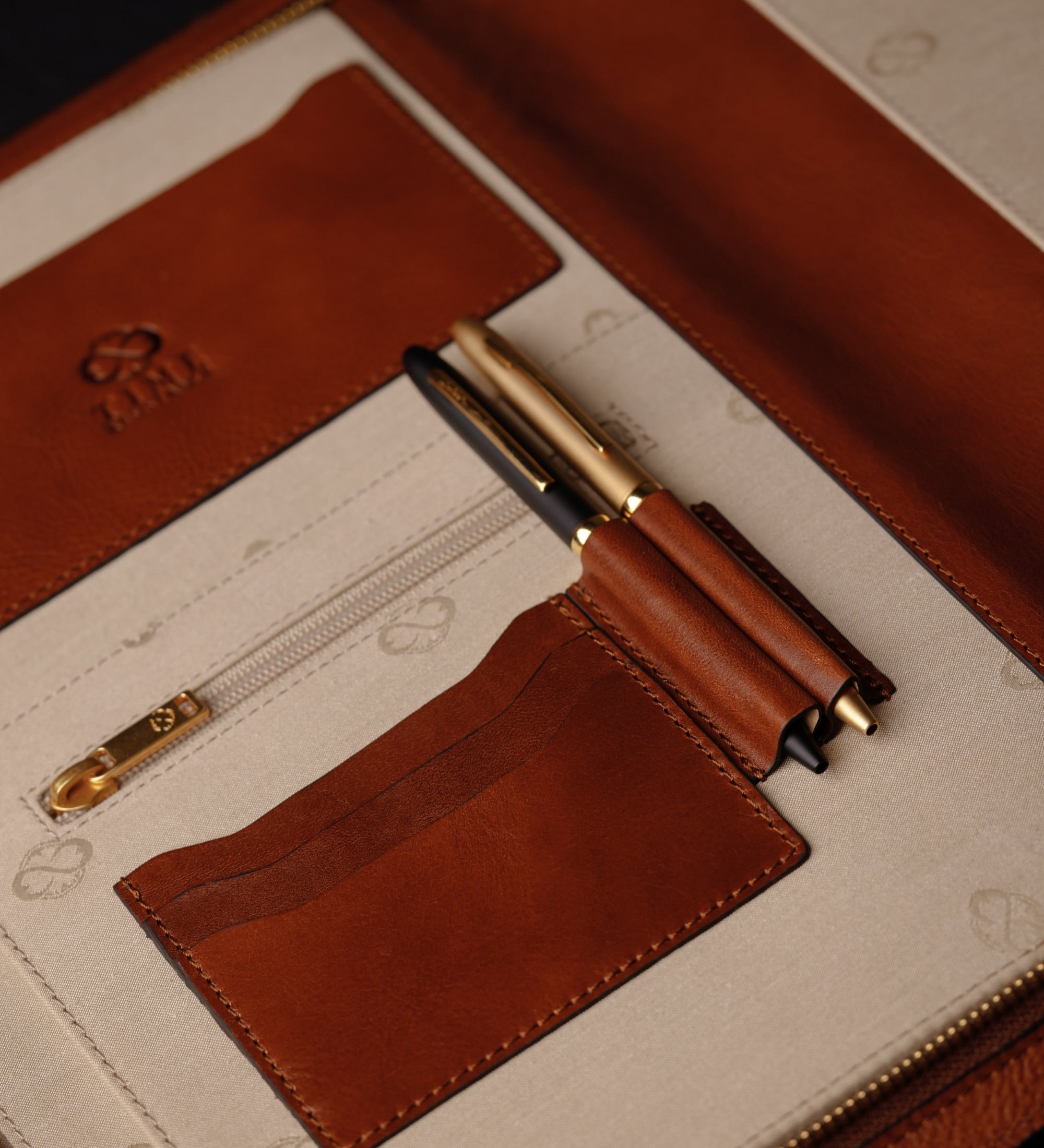 Leather A4 Documents Folder Organizer - Candide
