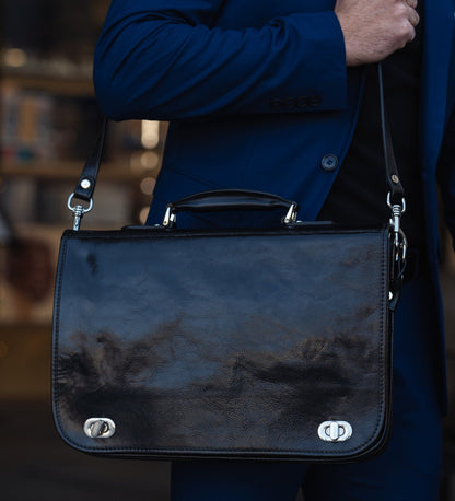 Sacoche en cuir pour ordinateur portable - Illusions