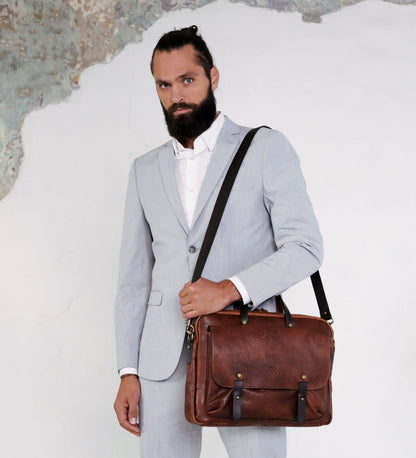 Sacoche en cuir pour ordinateur portable - Lanark