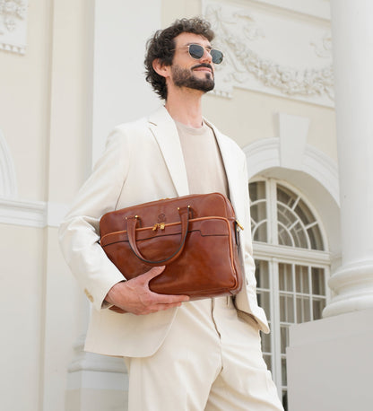 Sacoche en cuir pour ordinateur portable - Orlando