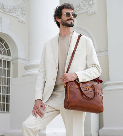 Sacoche en cuir pour ordinateur portable - Orlando