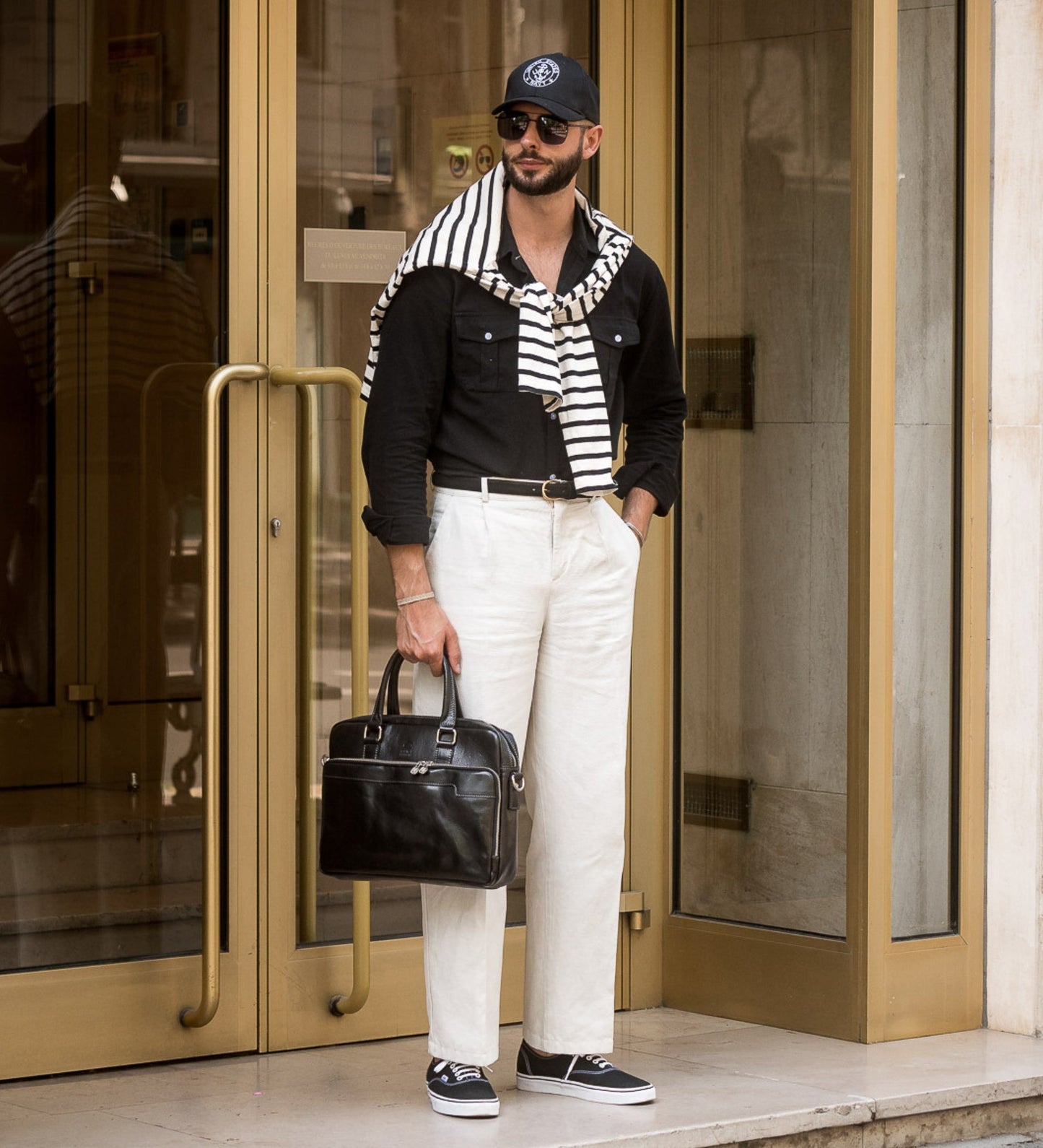 Sacoche en cuir pour ordinateur portable - Orlando