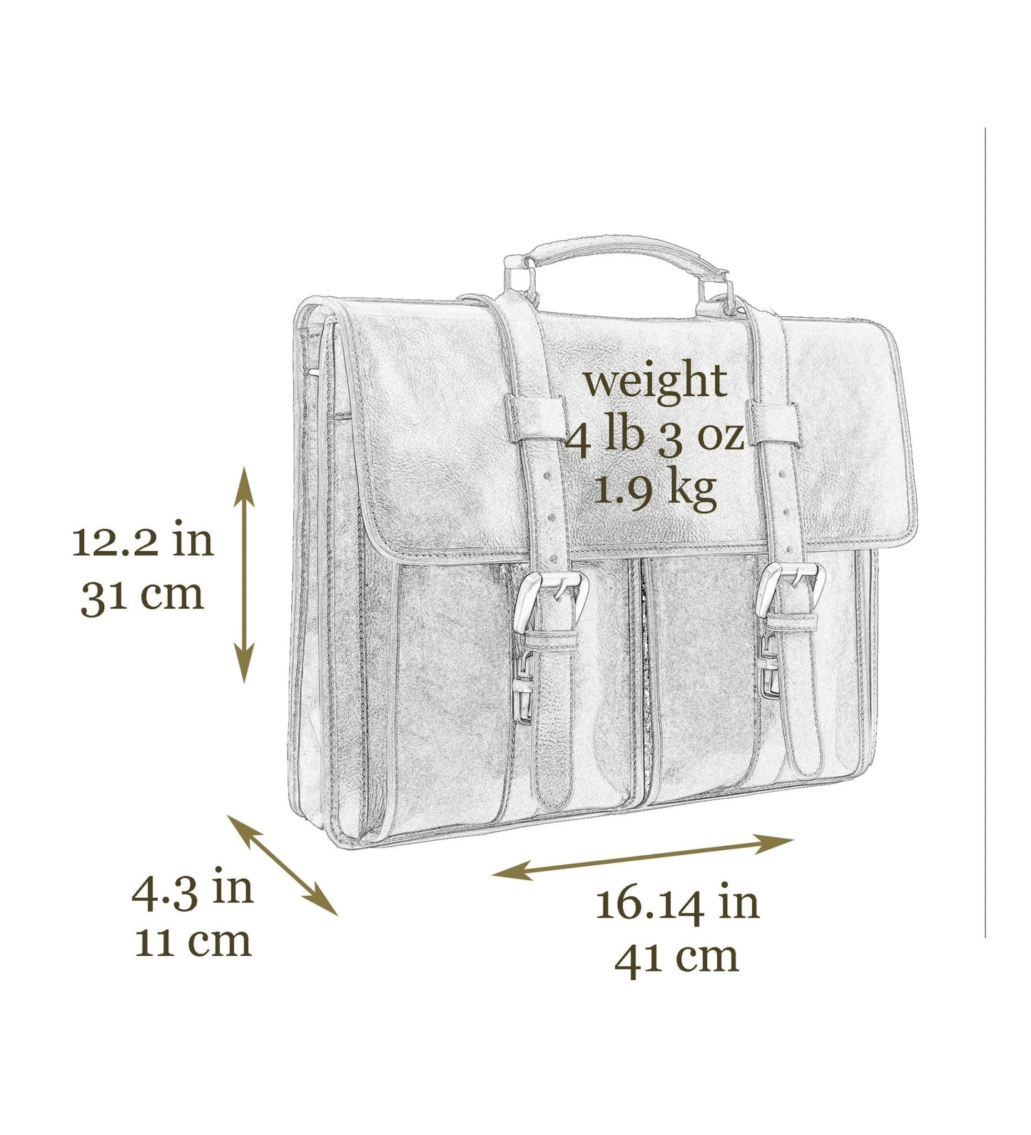 Porte-documents et sacoche en cuir - The Time Machine