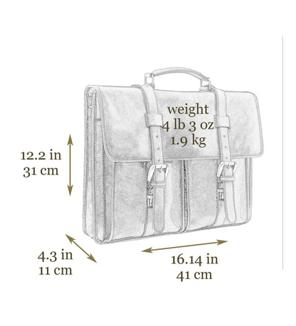 Porte-documents et sacoche en cuir - The Time Machine