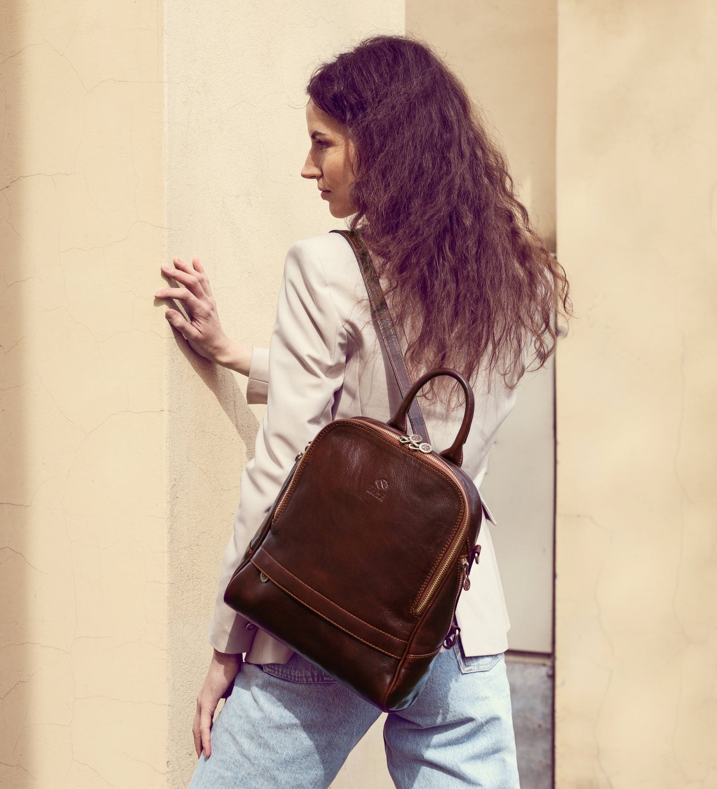 Sac à dos en cuir convertible pour femme - Regeneration