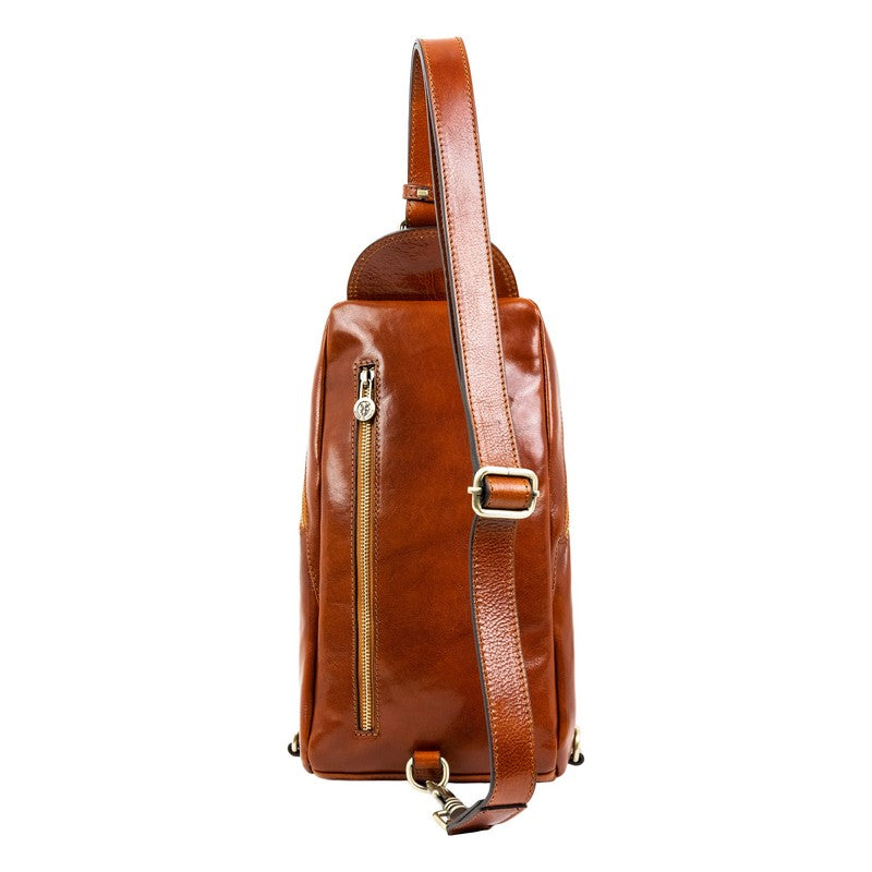 Leather Chest Bag Sling Bag - Murphy Accessories Time Resistance   