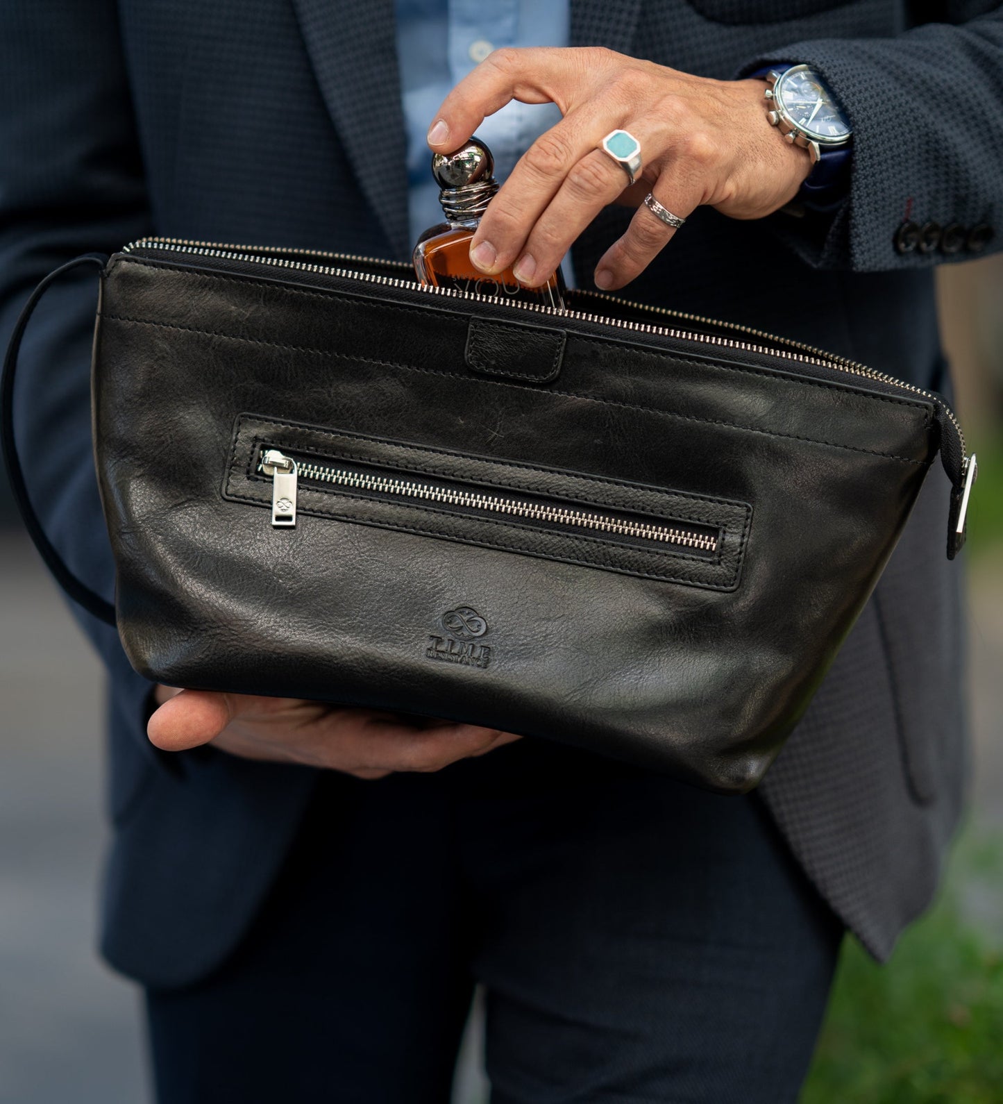 Trousse de toilette en cuir - Ragtime