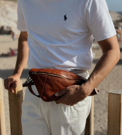 Sac besace en cuir - The Monk