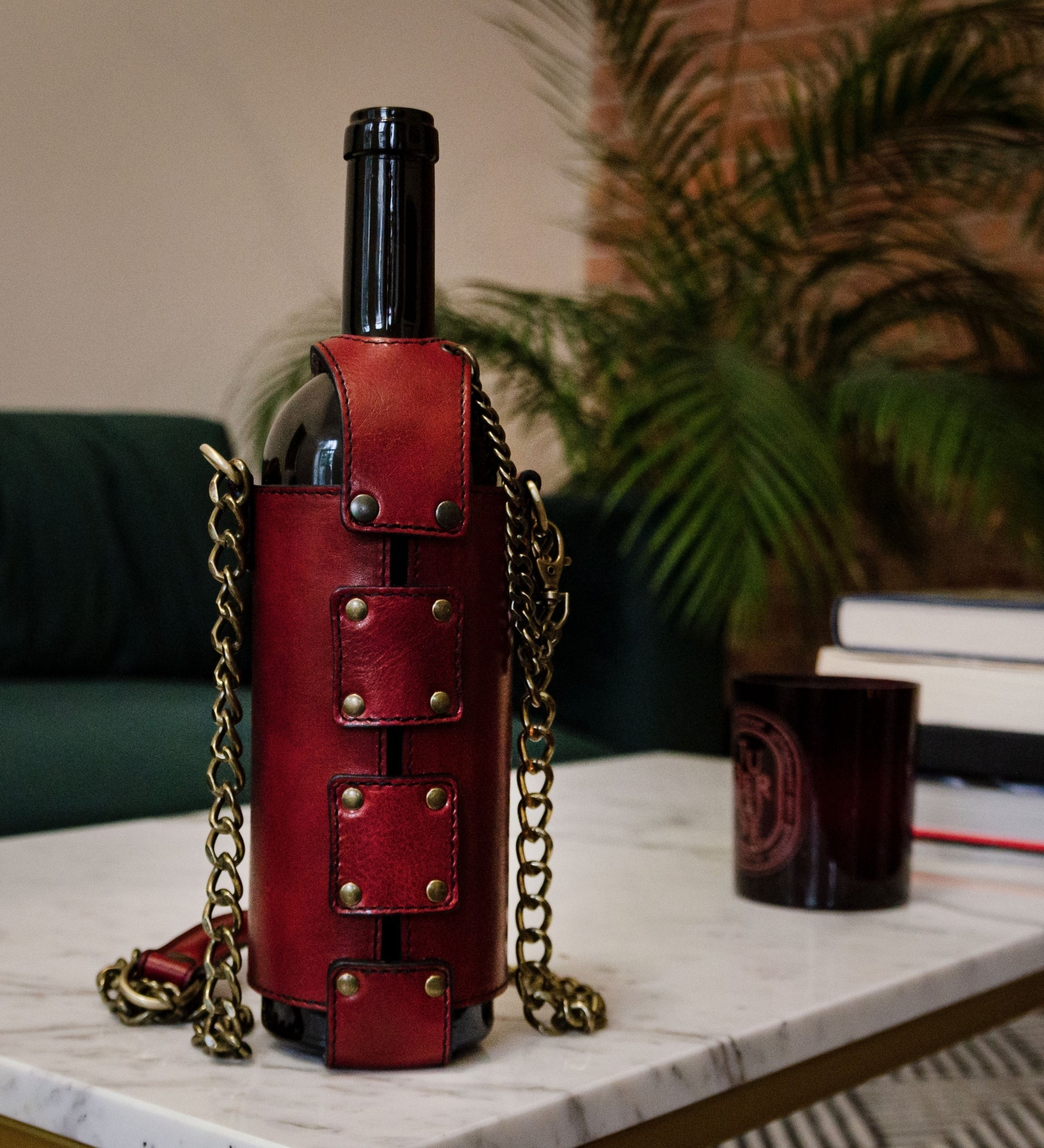 Leather Wine Tote - Saving Grapes