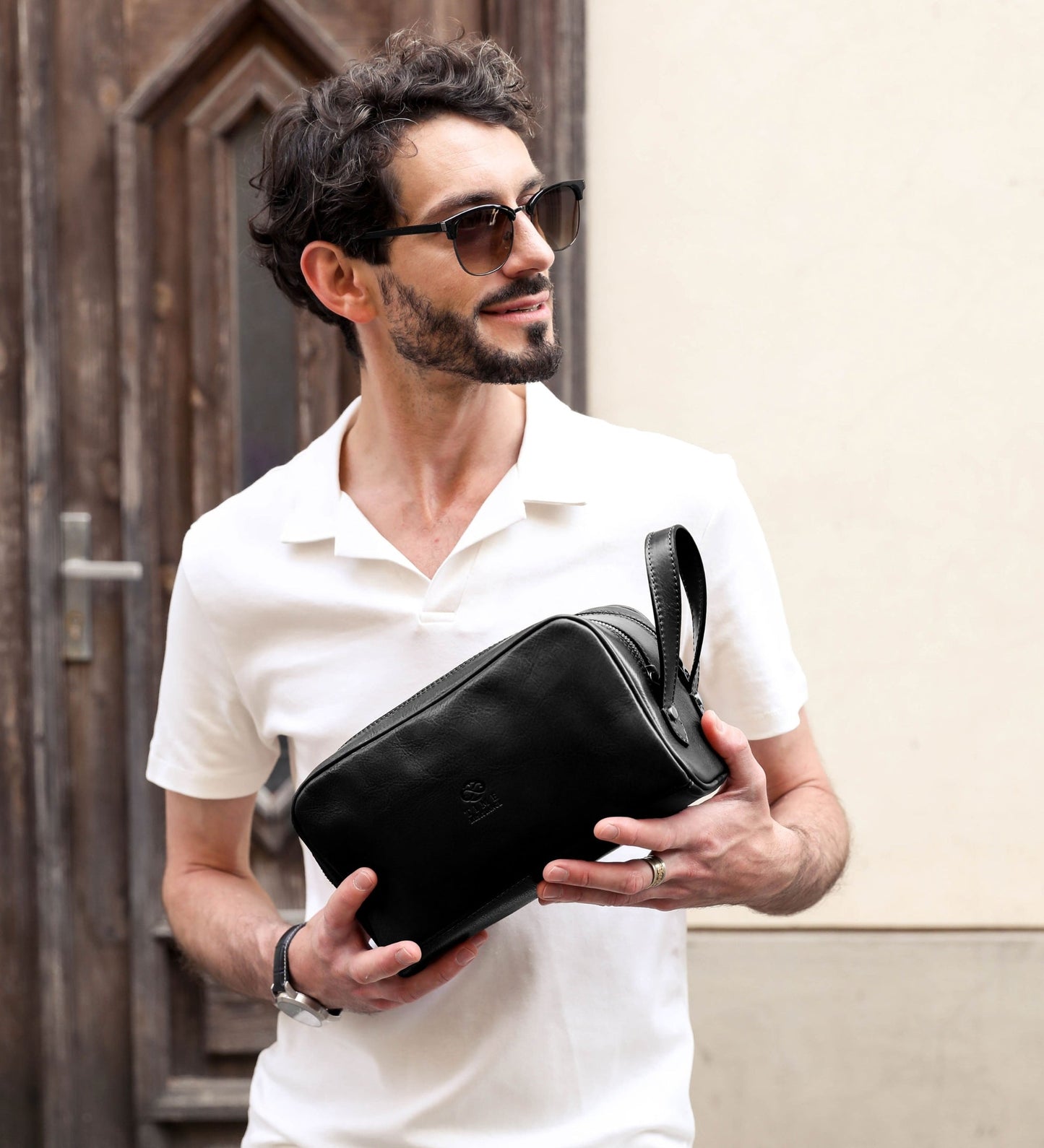 Leder-Kosmetiktasche Dopp Kit - All the Kings Men