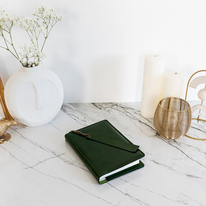 Leather Journal with Refillable A5 Notepad - The Diary of a Nobody Accessories Time Resistance   