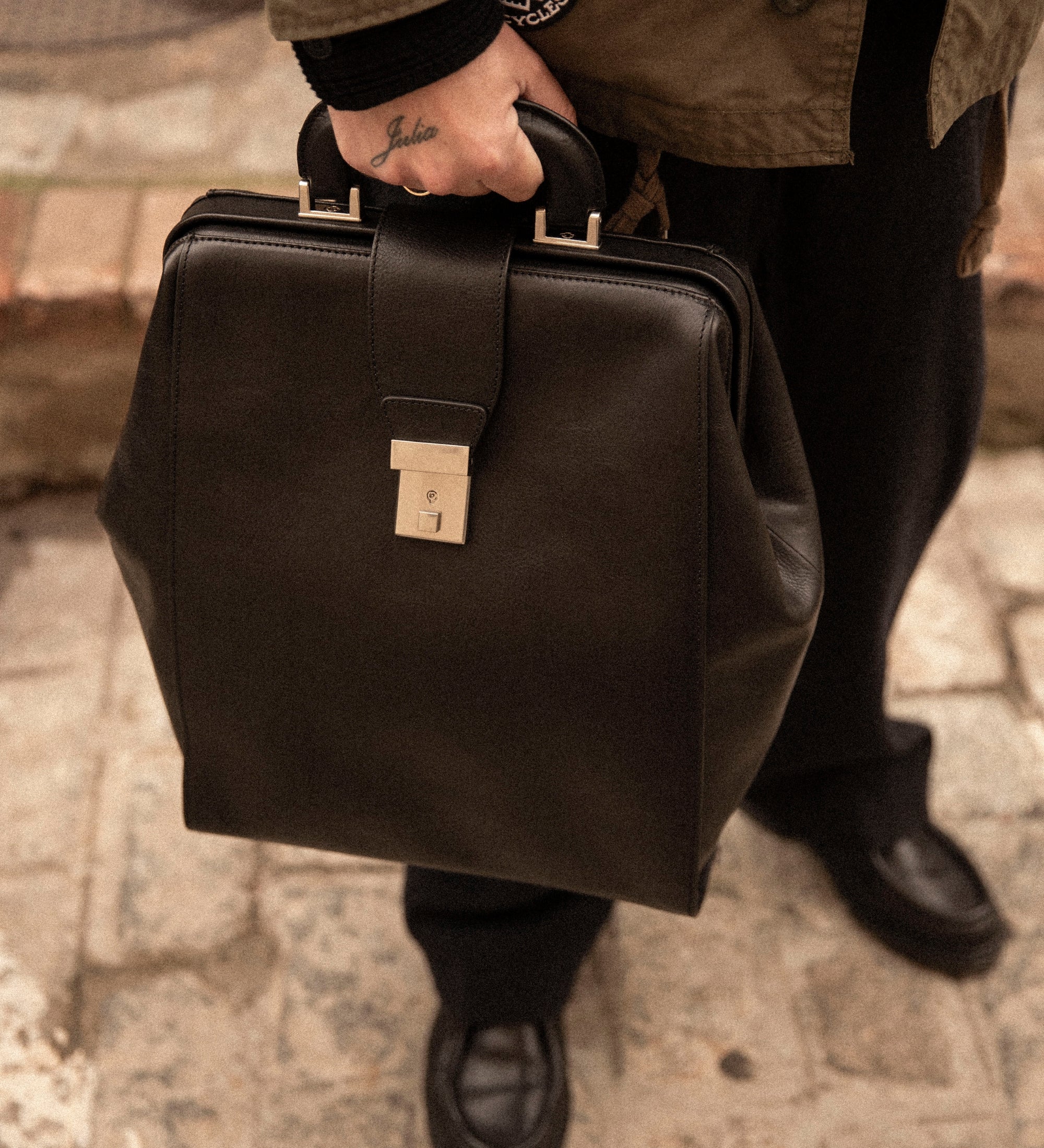 Leather Backpack - A Brief Story of Time