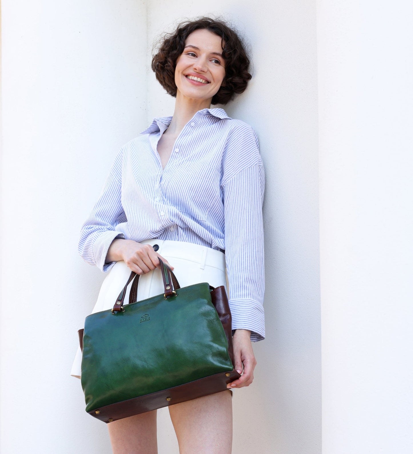 Sac fourre-tout à bandoulière en cuir pour femme - The Scarlet Letter