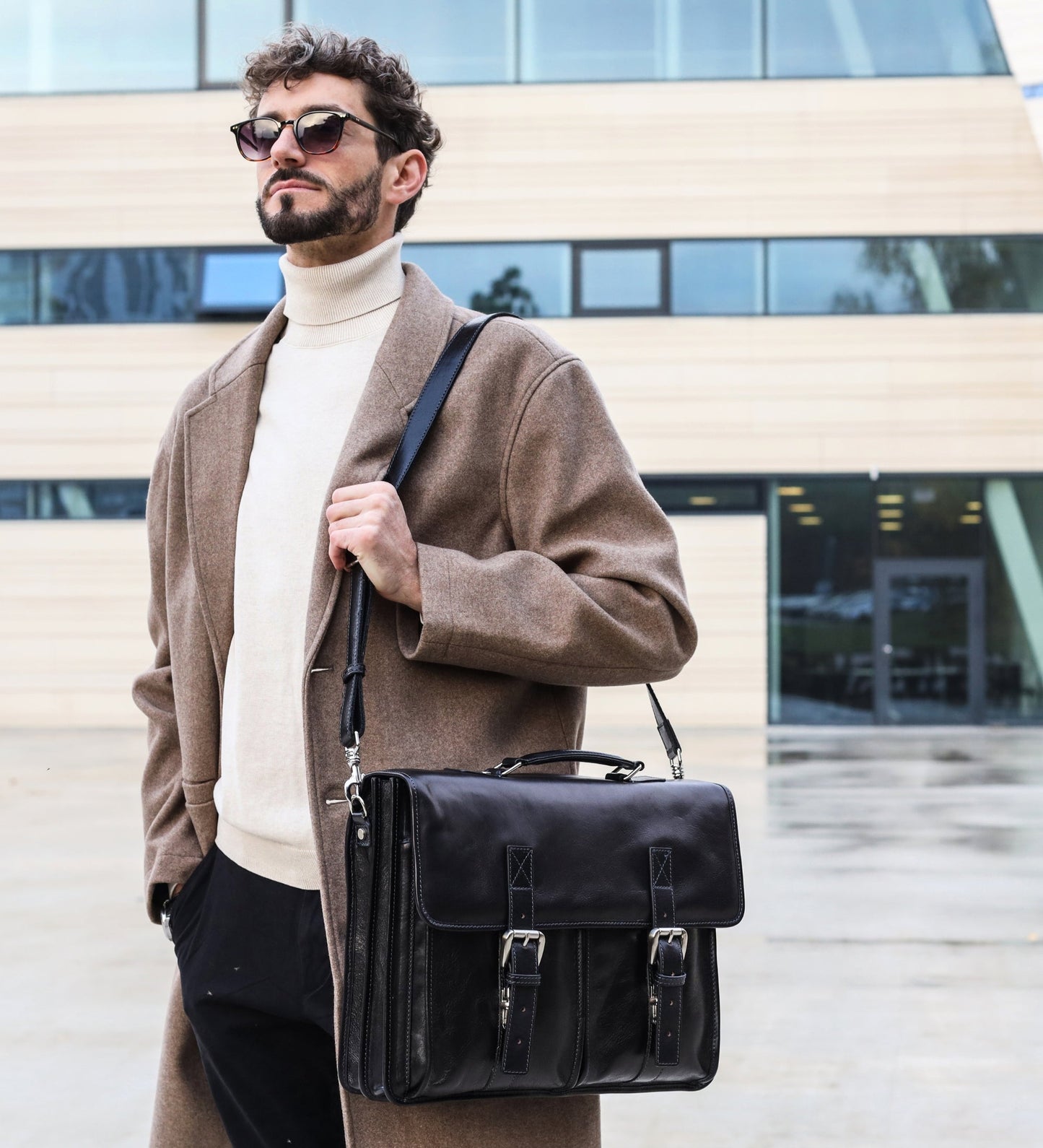 Porte-documents et sacoche en cuir - The Time Machine
