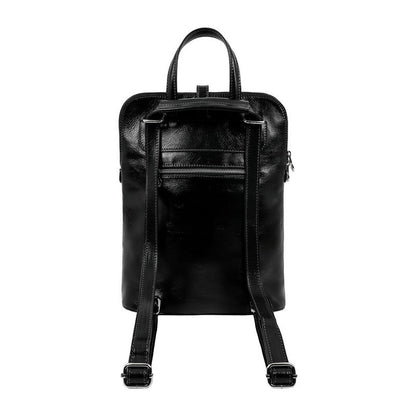 Convertible Leather Backpack Shoulder Bag - Emma Backpack Time Resistance   