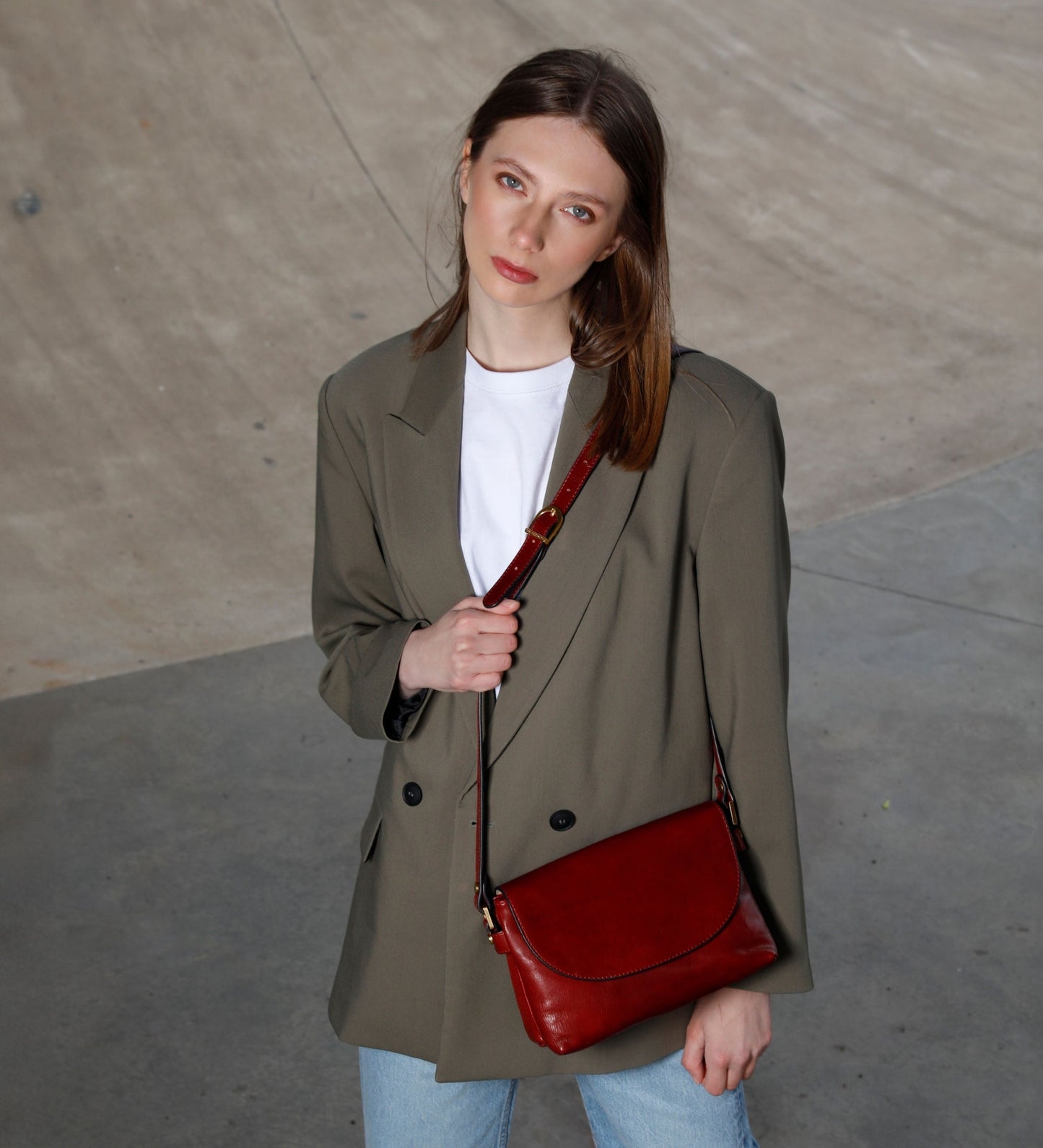 Sac à bandoulière en cuir - Sophie's Choice