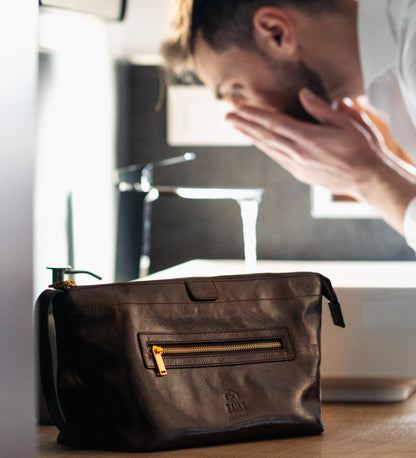 Trousse de toilette en cuir - Ragtime