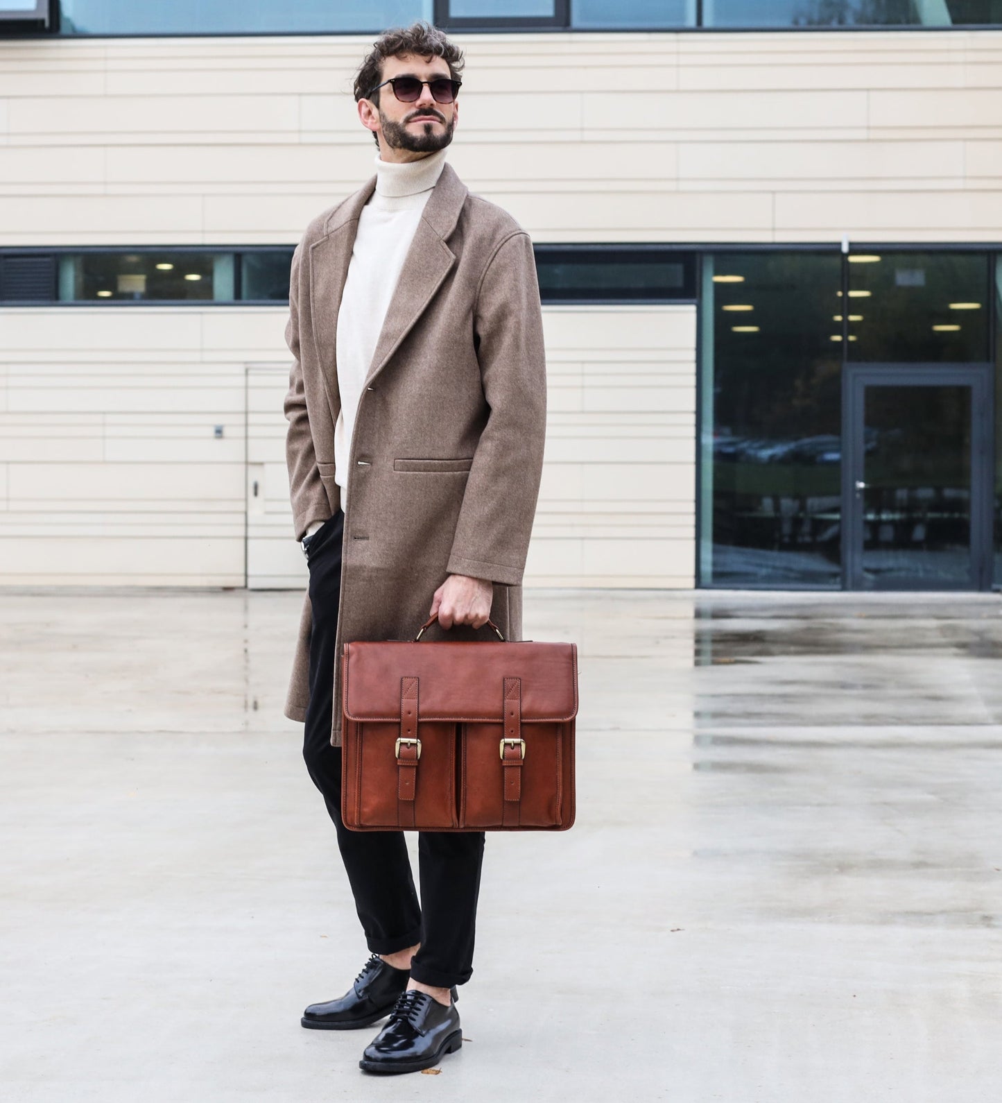 Porte-documents et sacoche en cuir - The Time Machine