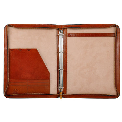 Leather Portfolio with Binder - Joy in the Morning