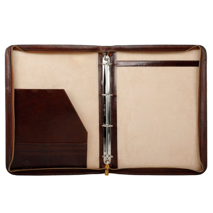 Leather Portfolio with Binder - Joy in the Morning