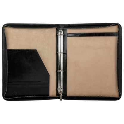 Leather Portfolio with Binder - Joy in the Morning