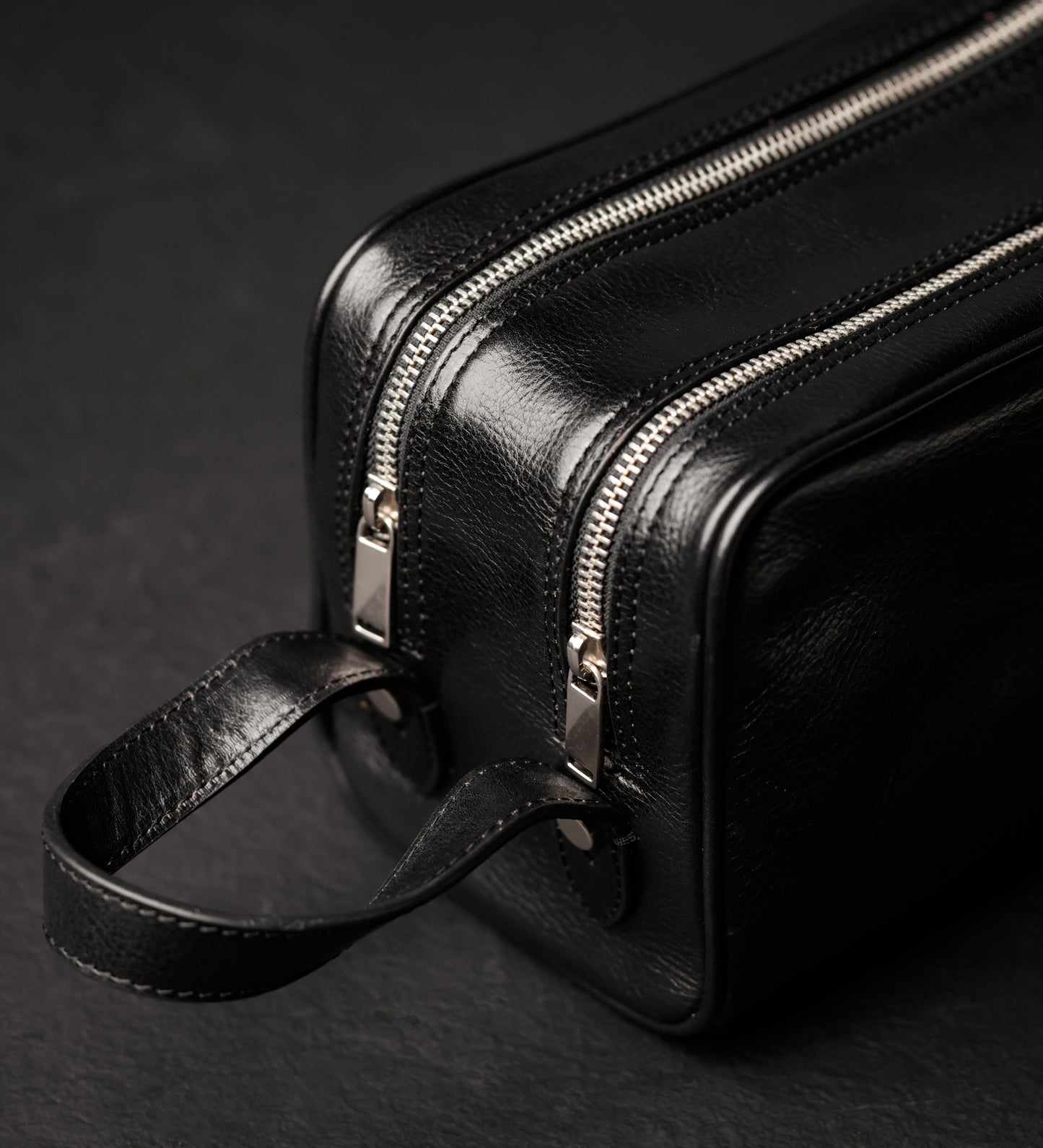 Leather Cosmetic Bag Dopp Kit - All the Kings Men