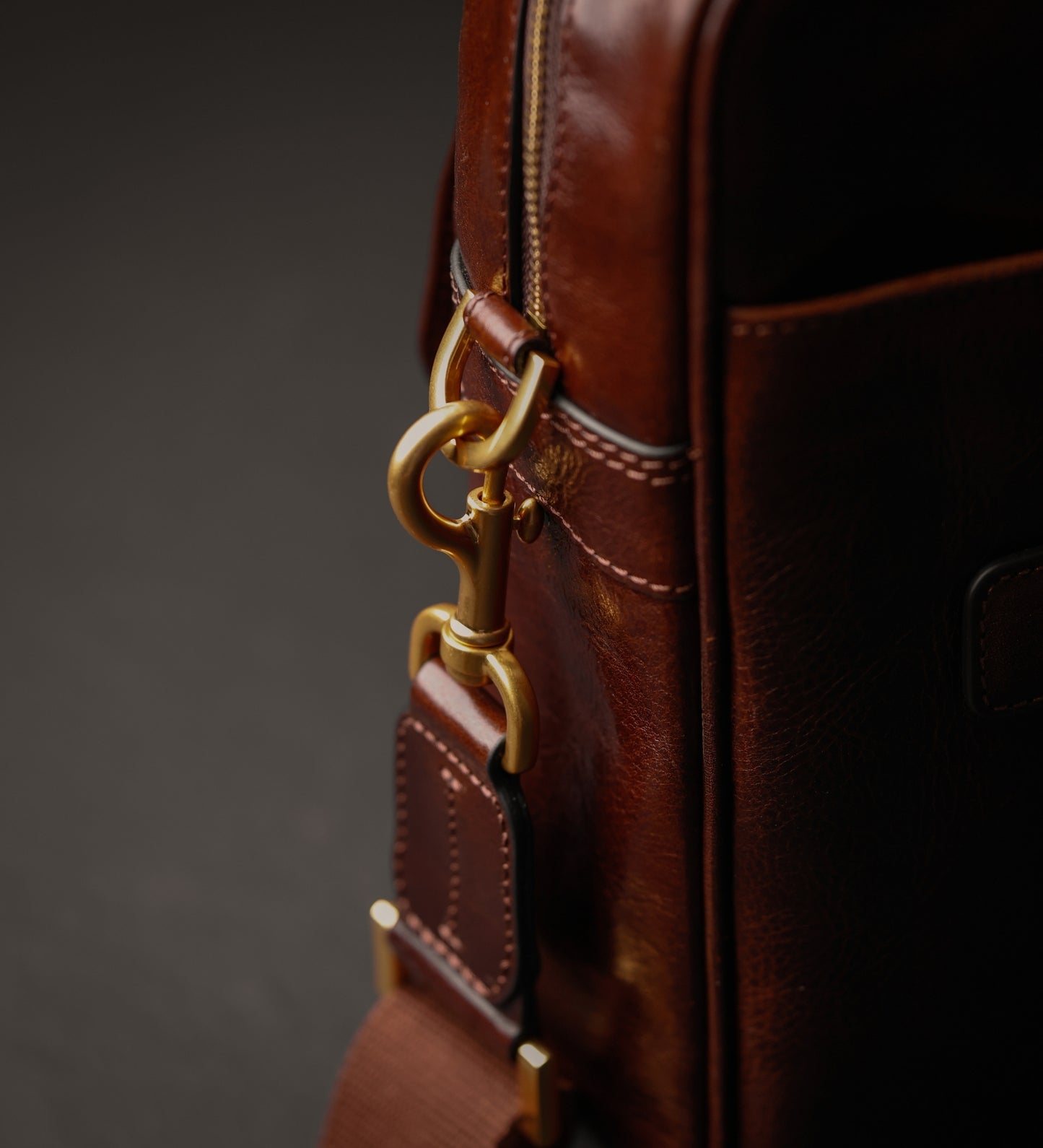 Leather Briefcase Laptop Bag - The Sheltering Sky