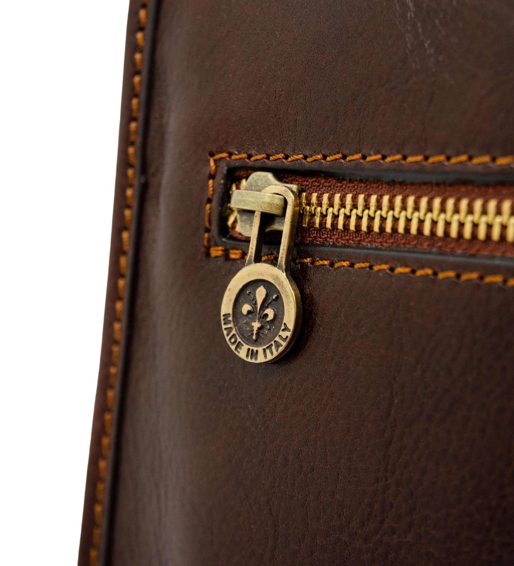 Small Leather Messenger Bag - On The Road