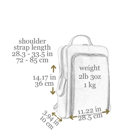 Womens Leather Backpack - The Sun Also Rises