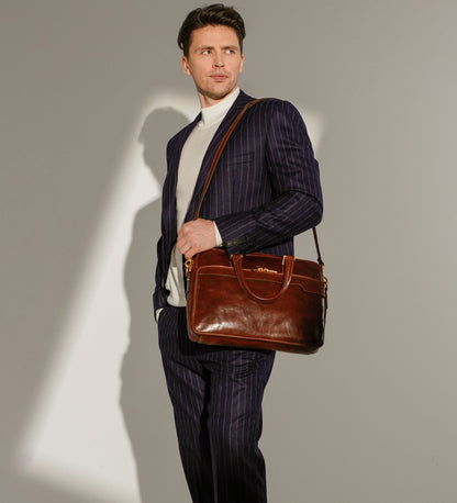 Sacoche en cuir pour ordinateur portable - Orlando