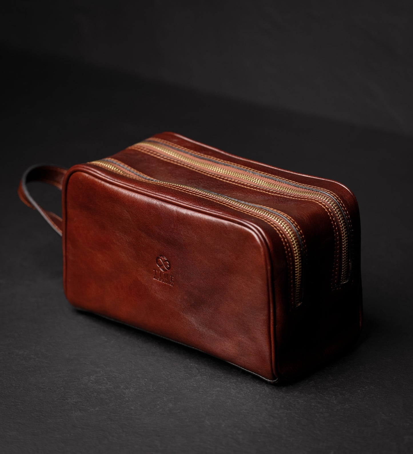 Leder-Kosmetiktasche Dopp Kit - All the Kings Men