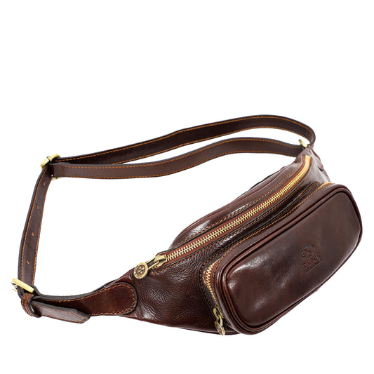 Leather Sling Bag Belly Bag - Independent People