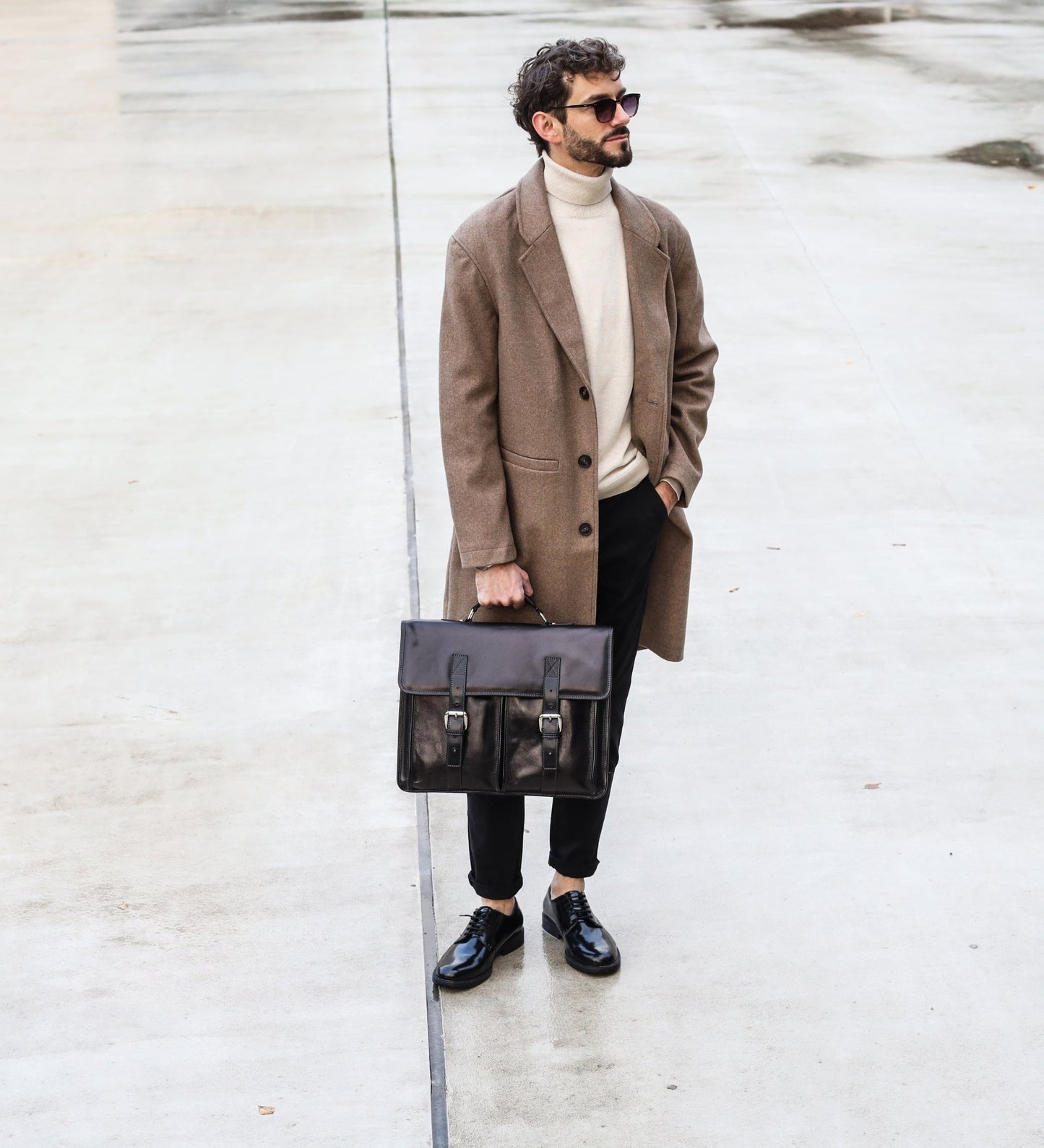 Porte-documents et sacoche en cuir - The Time Machine
