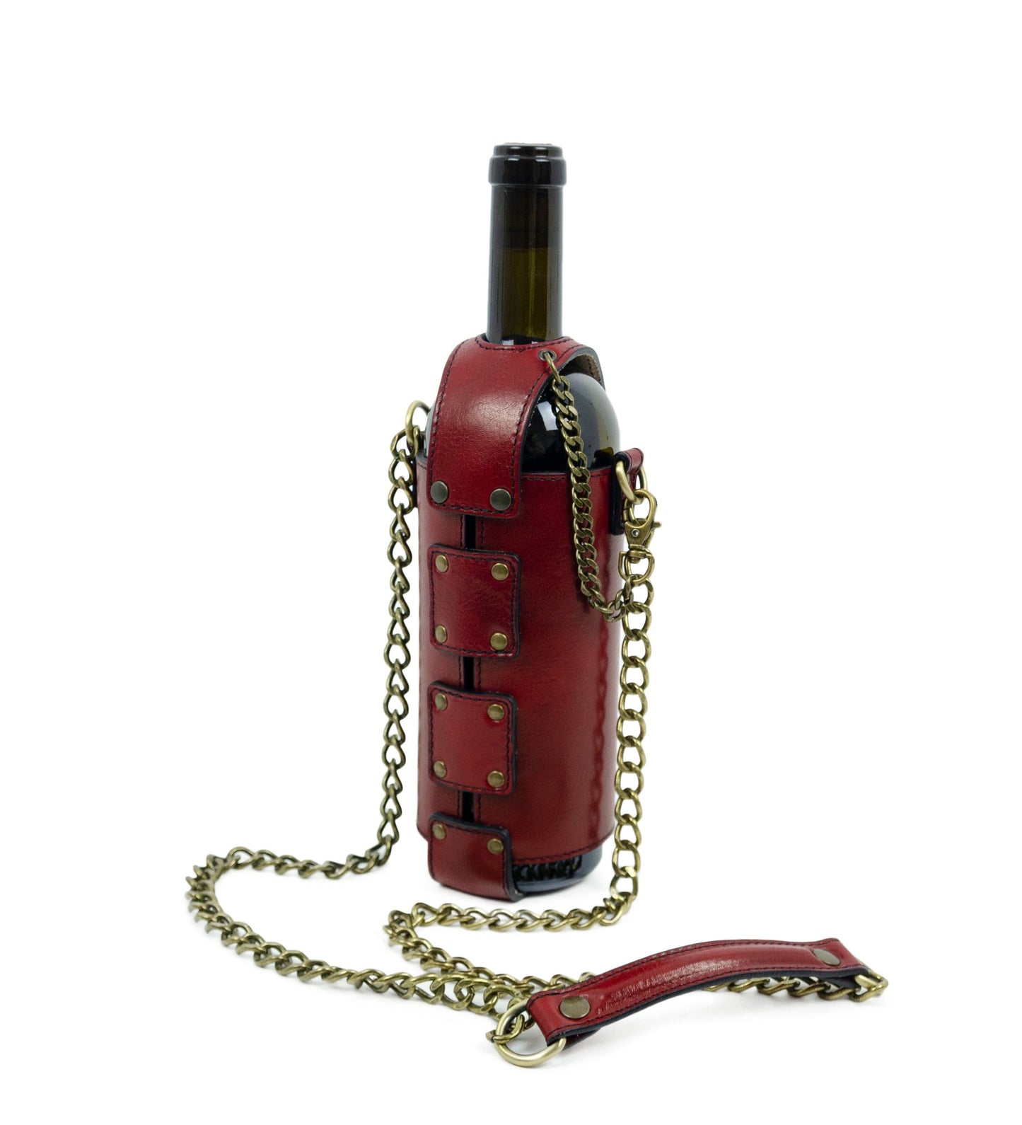 Sac porte-bouteille en cuir - Saving Grapes