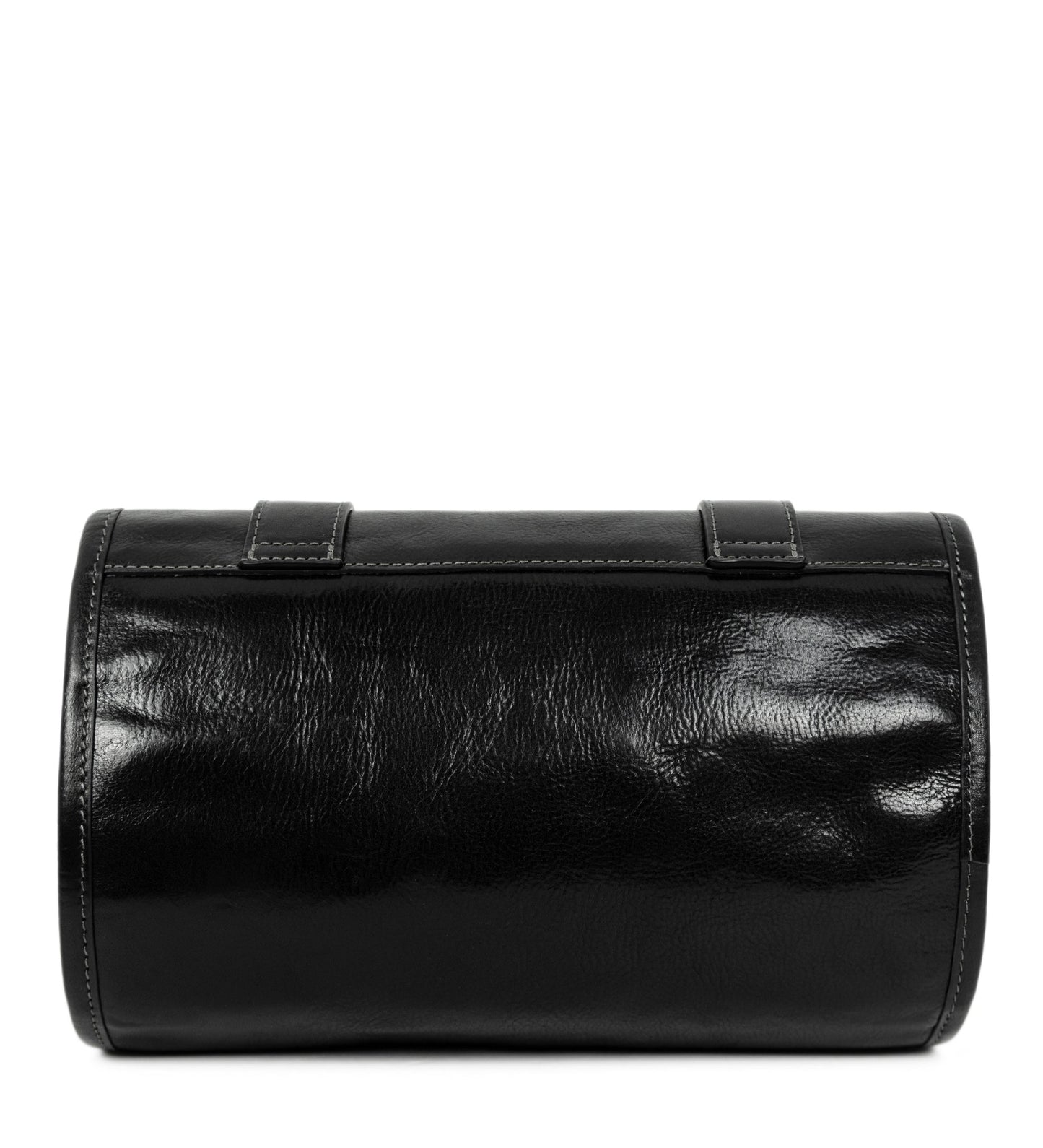 Womens Leather Hanging Wash Bag Toiletry Bag - Dracula