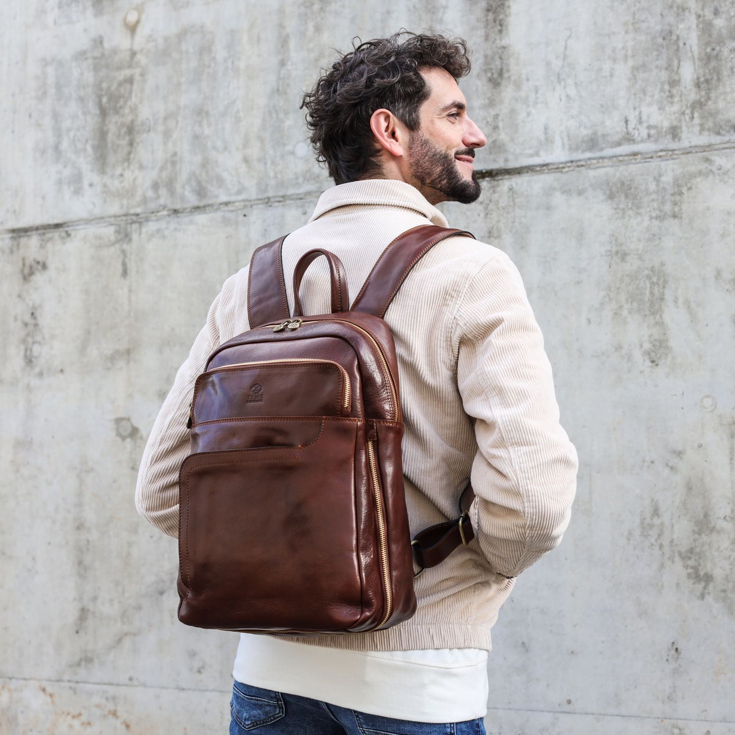 Large Leather Backpack - L.A. Confidential Backpack Time Resistance   