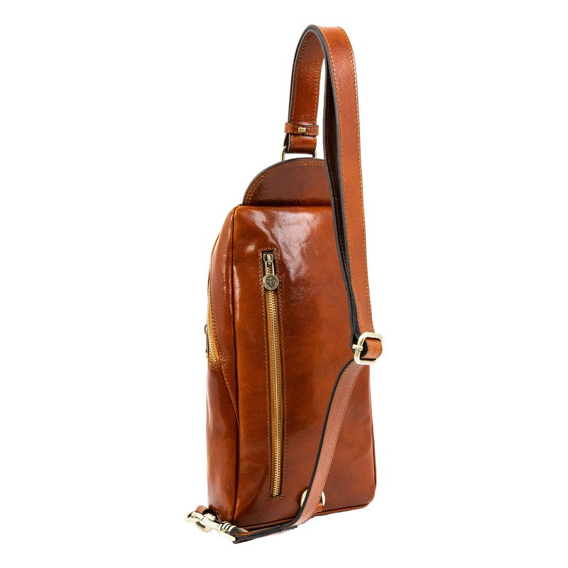 Leather Chest Bag Sling Bag - Murphy Accessories Time Resistance   