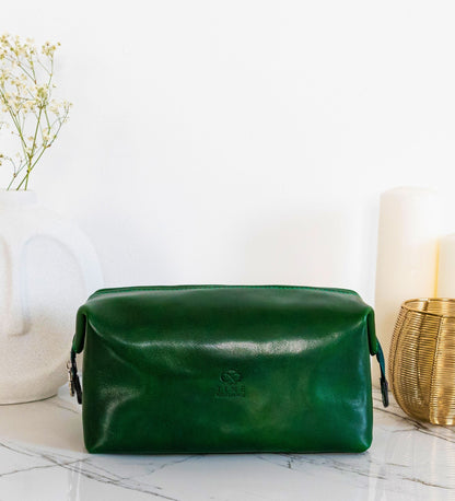 Leather Toiletry Bag for Women - Four Past Midnight