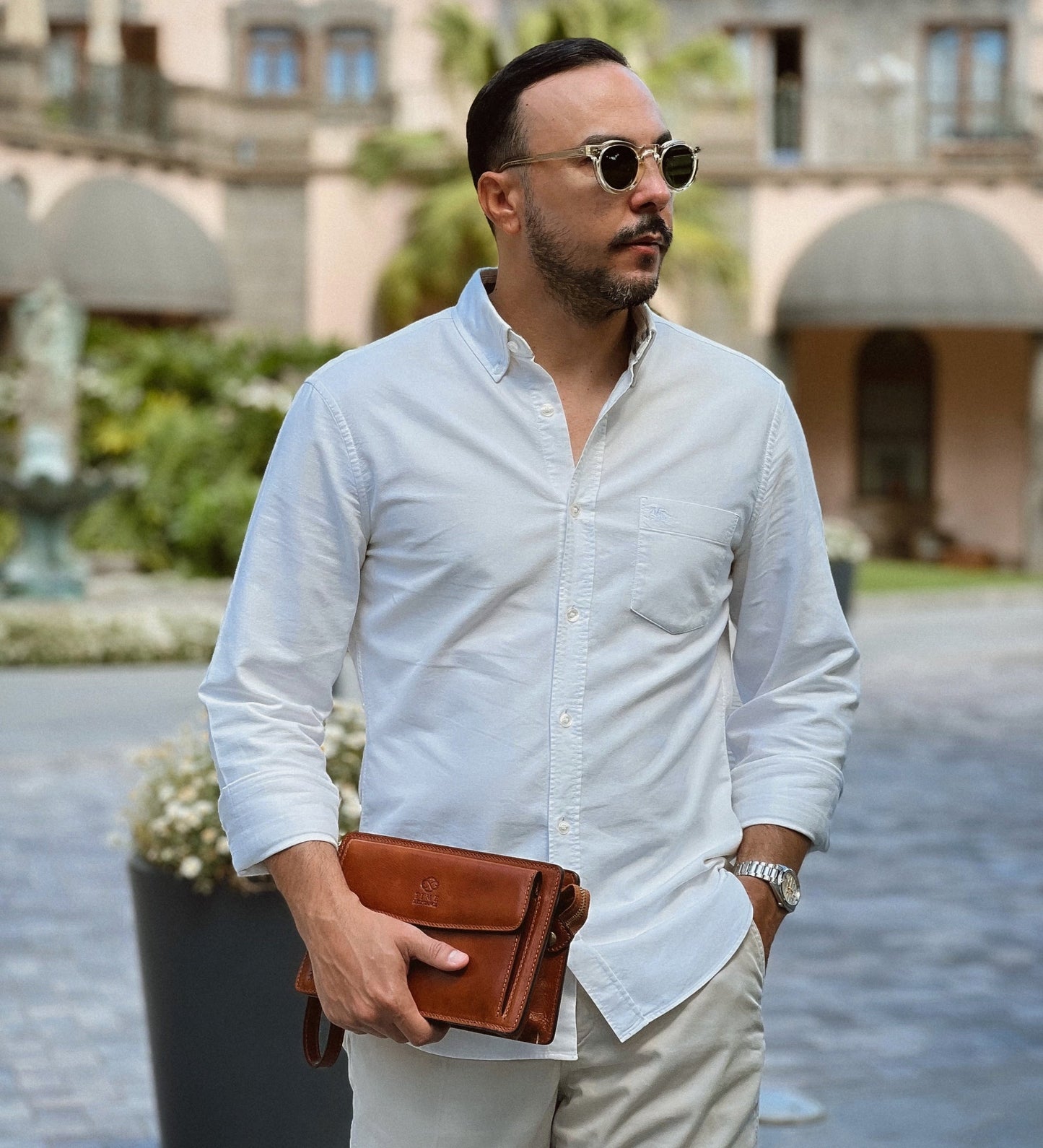 Pochette en cuir - Decameron