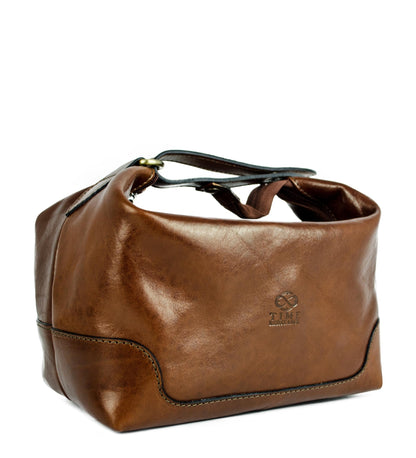 Trousse de toilette en cuir - Autumn Leaves