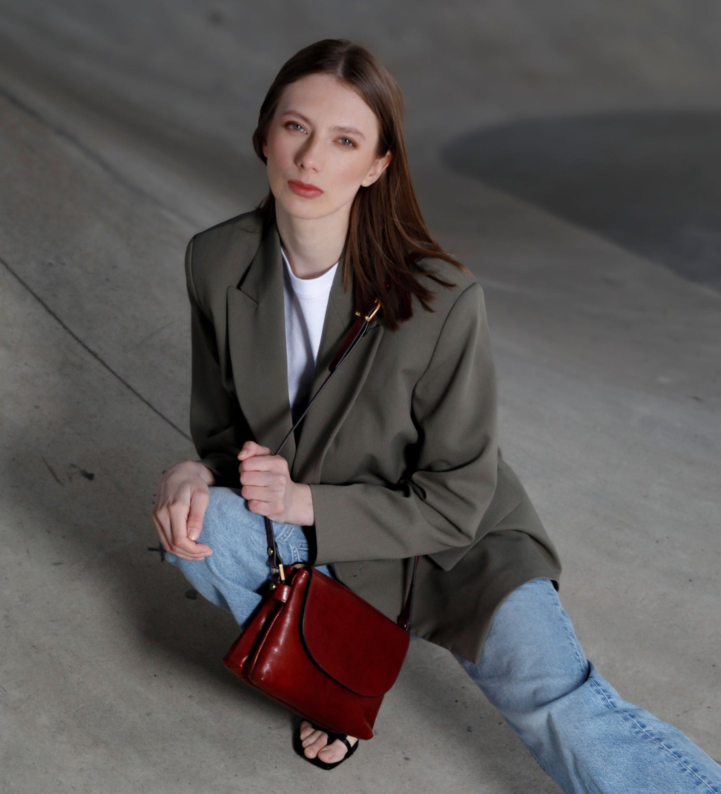Sac à bandoulière en cuir - Sophie's Choice