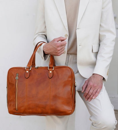 Sac à dos porte-documents convertible en cuir - L'adieu aux armes