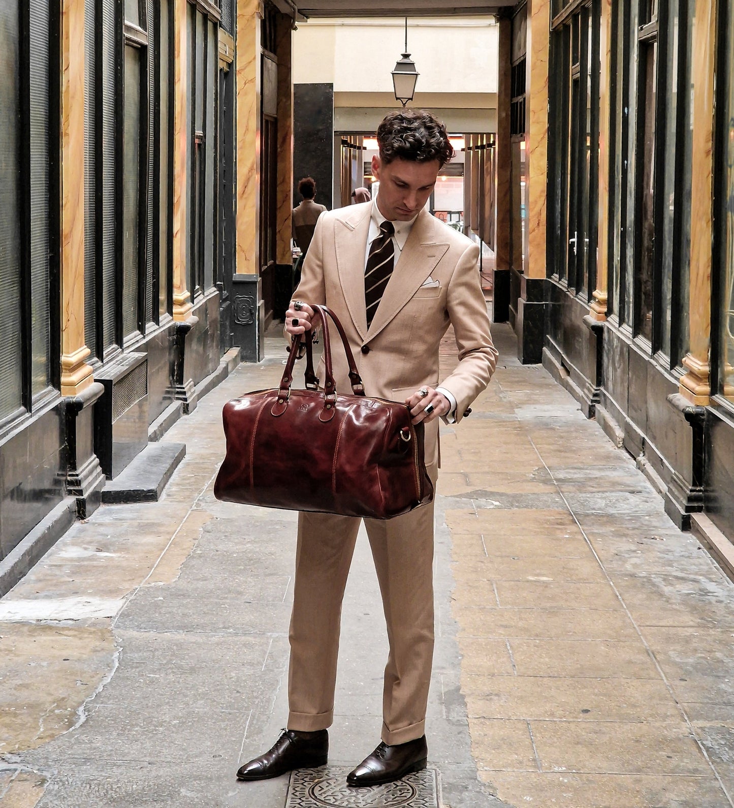 Sac de voyage fourre-tout en cuir - The Count of Monte Cristo