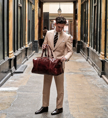 Sac de voyage fourre-tout en cuir - The Count of Monte Cristo