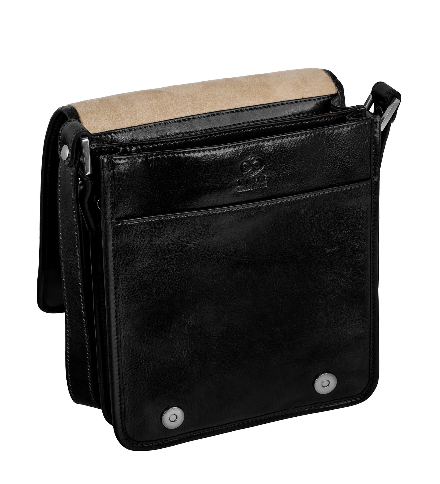 Kleine Leder-Messenger Bag - On The Road