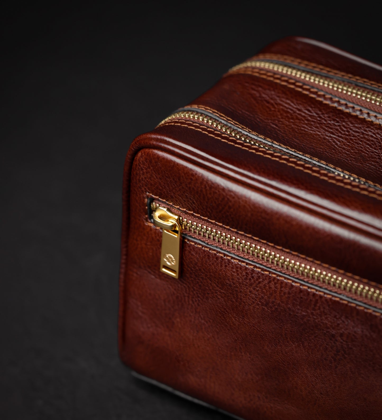 Leder-Kosmetiktasche Dopp Kit - All the Kings Men