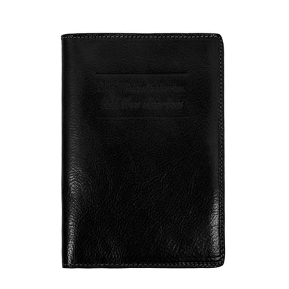 Large Leather Passport Holder - Gulliver's Travels Accessories Time Resistance   