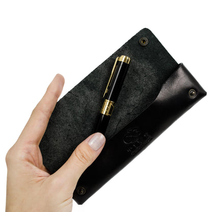 Leather Pen Case Holder - Appointment in Samarra Accessories Time Resistance   