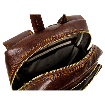 Large Leather Backpack - L.A. Confidential Backpack Time Resistance   