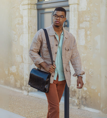 Leder Messenger Bag - A Room with a View